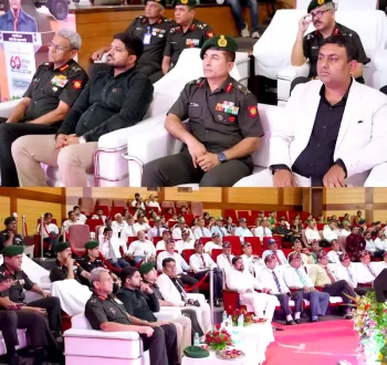 Shishir Dixit with Army Major General, and Lt. General